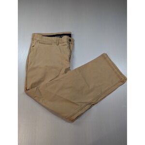 St Johns Bay Super Stretch Khaki Chino Pants Mens 42x30 Straight Fit Casual